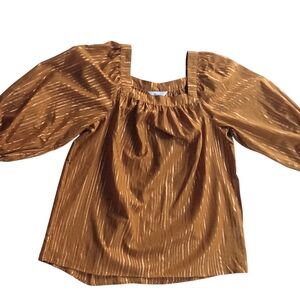 LC Lauren Conrad Gold Blouse